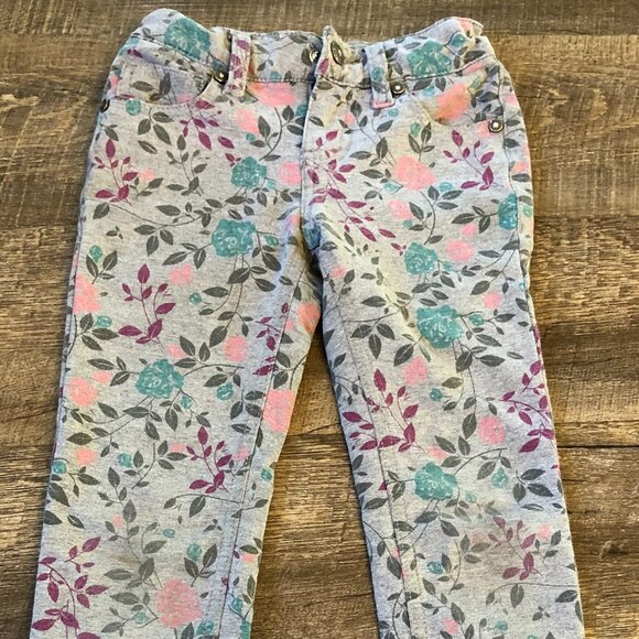 Lee Little Girls Stretch Dark Embellished Skinny Print Jeans Jeggings - Picture 1 of 5